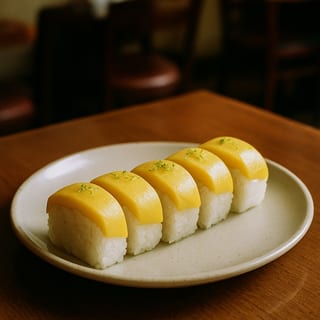 Mango Sticky Rice Sushi